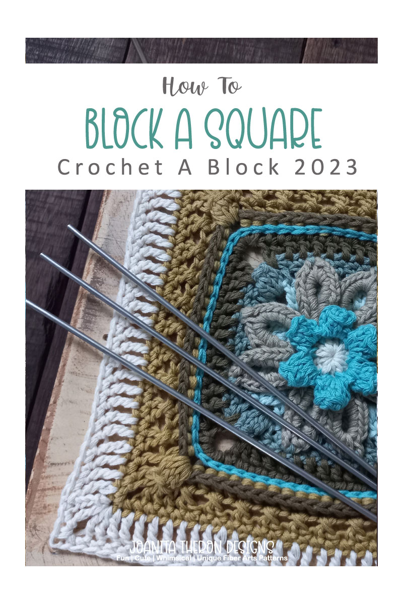 HOW TO BLOCK A CROCHET SQUARE